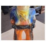 Vintage 1940's-1950's Lone Ranger theme Carnival Chalkware Statue Vintage 1940's-1950's Lone Ranger theme Carnival Chalkware Statue