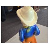 Vintage 1940's-1950's Lone Ranger theme Carnival Chalkware Statue Vintage 1940's-1950's Lone Ranger theme Carnival Chalkware Statue