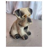 Vintage Mid 20th Century Terrier Puppy Dog theme Carnival Chalkware Statue Vintage Mid 20th Century Terrier Puppy Dog theme Carnival Chalkware Statue