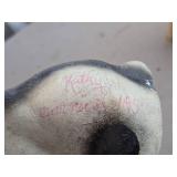 Vintage Mid 20th Century Terrier Puppy Dog theme Carnival Chalkware Statue Vintage Mid 20th Century Terrier Puppy Dog theme Carnival Chalkware Statue