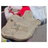 Vintage Mid 20th Century Terrier Puppy Dog theme Carnival Chalkware Statue Vintage Mid 20th Century Terrier Puppy Dog theme Carnival Chalkware Statue