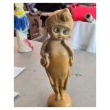 Vintage Kewpie Doll theme Carnival Chalkware Statue with (2) Tufts of Hair Vintage Kewpie Doll theme Carnival Chalkware Statue with (2) Tufts of Hair