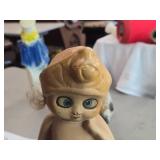 Vintage Kewpie Doll theme Carnival Chalkware Statue with (2) Tufts of Hair Vintage Kewpie Doll theme Carnival Chalkware Statue with (2) Tufts of Hair