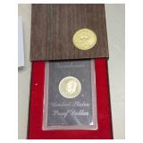1974 U.S. Mint Proof Eisenhower Dollar Coin (in protective case) 1974 U.S. Mint Proof Eisenhower Dollar Coin (in protective case)
