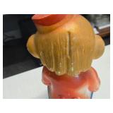 Vintage Organ Grinder Monkey Bank theme Carnival Chalkware Statue by Duquesne Statuary (1950's) Vintage Organ Grinder Monkey Bank theme Carnival Chalkware Statue by Duquesne Statuary (1950's)