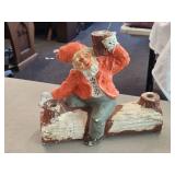 Vintage 1940's Carnival Chalkware Candleholder Vintage 1940's Carnival Chalkware Candleholder