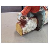 Vintage 1940's Carnival Chalkware Candleholder Vintage 1940's Carnival Chalkware Candleholder