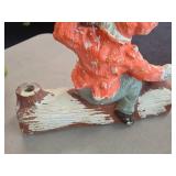 Vintage 1940's Carnival Chalkware Candleholder Vintage 1940's Carnival Chalkware Candleholder