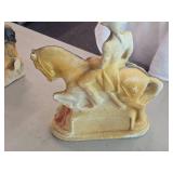 Vintage George Washington Riding Horse theme Carnival Chalkware Statue Vintage George Washington Riding Horse theme Carnival Chalkware Statue