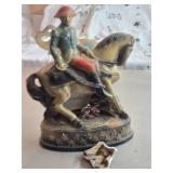 Vintage George Washington Riding Horse theme Carnival Chalkware Statue Vintage George Washington Riding Horse theme Carnival Chalkware Statue
