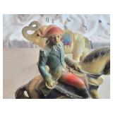 Vintage George Washington Riding Horse theme Carnival Chalkware Statue Vintage George Washington Riding Horse theme Carnival Chalkware Statue