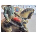 Vintage George Washington Riding Horse theme Carnival Chalkware Statue Vintage George Washington Riding Horse theme Carnival Chalkware Statue
