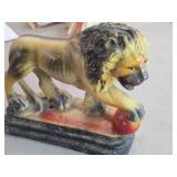 Vintage 1930's-1950's Lion theme Carnival Chalkware Figurine Vintage 1930's-1950's Lion theme Carnival Chalkware Figurine
