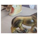 Vintage 1930's-1950's Lion theme Carnival Chalkware Figurine Vintage 1930's-1950's Lion theme Carnival Chalkware Figurine