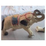 Vintage Circus Elephant theme Carnival Chalkware Statue Vintage Circus Elephant theme Carnival Chalkware Statue