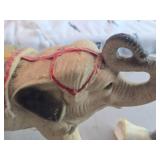Vintage Circus Elephant theme Carnival Chalkware Statue Vintage Circus Elephant theme Carnival Chalkware Statue