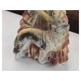 Vintage 1930's-1950's Southern Belle Lady with a Dog theme Carnival Chalkware Figurine Vintage 1930's-1950's Southern Belle Lady with a Dog theme Carnival Chalkware Figurine