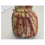 Vintage 1930's-1950's Southern Belle Lady with a Dog theme Carnival Chalkware Figurine Vintage 1930's-1950's Southern Belle Lady with a Dog theme Carnival Chalkware Figurine