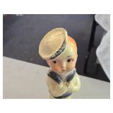 Vintage 1930's-1940's Sailor Boy theme Carnival Chalkware Statue Vintage 1930's-1940's Sailor Boy theme Carnival Chalkware Statue