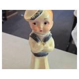 Vintage 1930's-1940's Sailor Boy theme Carnival Chalkware Statue Vintage 1930's-1940's Sailor Boy theme Carnival Chalkware Statue