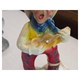 Vintage 1940's-1950's Singing Campfire Cowboy theme Carnival Chalkware Figurine Vintage 1940's-1950's Singing Campfire Cowboy theme Carnival Chalkware Figurine