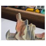 Vintage 1930's-1940's Ship on the Open Seas theme Carnival Chalkware Statue Vintage 1930's-1940's Ship on the Open Seas theme Carnival Chalkware Statue