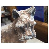 Vintage Goebel Schnauzer Puppy theme Carnival Chalkware Figurine Vintage Goebel Schnauzer Puppy theme Carnival Chalkware Figurine