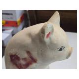 Vintage Sitting Pig theme Carnival Chalkware Figurine Vintage Sitting Pig theme Carnival Chalkware Figurine