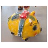 Vintage 1960's Carnival Chalkware Piggy Bank Vintage 1960's Carnival Chalkware Piggy Bank