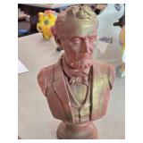 Vintage 1930's President Abraham Lincoln theme Carnival Chalkware Bust Vintage 1930's President Abraham Lincoln theme Carnival Chalkware Bust