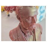 Vintage 1930's President Abraham Lincoln theme Carnival Chalkware Bust Vintage 1930's President Abraham Lincoln theme Carnival Chalkware Bust