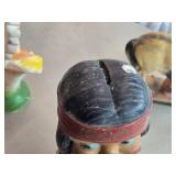 Vintage Native American Boy theme Carnival Chalkware Coin Bank by Duquesne Statuary Vintage Native American Boy theme Carnival Chalkware Coin Bank by Duquesne Statuary