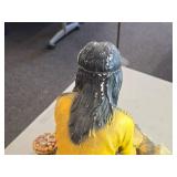 Vintage 17' Native American Woman theme Carnival Chalkware Figurine Vintage 17' Native American Woman theme Carnival Chalkware Figurine