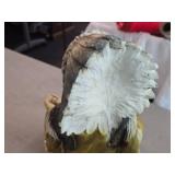 Vintage Native American Indian Chief Holding Peace Pipe theme Carnival Chalkware Figurine Vintage Native American Indian Chief Holding Peace Pipe theme Carnival Chalkware Figurine