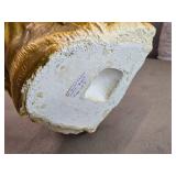 Vintage Native American Indian Chief Holding Peace Pipe theme Carnival Chalkware Figurine Vintage Native American Indian Chief Holding Peace Pipe theme Carnival Chalkware Figurine