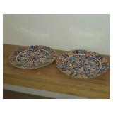 Lot of (2) Vintage 9 1/2' Porcelain Dinner Plates by Royal Vienna RB Austria