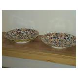 Lot of (3) Vintage Porcelain Deep Plates by Royal Vienna RB Austria 1 3/4' x 9 1/2'