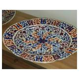 Lot of (2) Vintage Porcelain Oval Plates by Royal Vienna RB Austria 16' x 10 1/2'