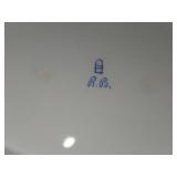 Lot of (2) Vintage Porcelain Oval Plates 13' x 8-1/2' and 11-1/2' x 7-1/2'