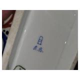 Vintage Porcelain Bowl by Royal Vienna RB Austria 8' x 5' x 5' with Matching Ladle