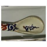 Vintage Porcelain Gravy Bowl by Royal Vienna RB Austria 8 1/2' x 3 1/2' x 3' with Matching Ladle