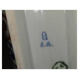 Vintage Porcelain Gravy Bowl by Royal Vienna RB Austria 8 1/2' x 3 1/2' x 3' with Matching Ladle