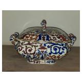 Vintage Porcelain Covered Tureen by Royal Vienna RB Austria 9' x 8' x 6'