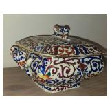 Vintage Porcelain Covered Tureen by Royal Vienna RB Austria 9' x 8' x 6'