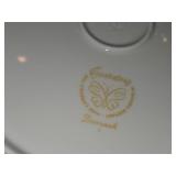 Lot of (4) 10 1/2' Dinner Plates - Damask by Easterling