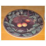 Lot of (6) 6 1/2' Ceramic Dessert / Salad Plates by Gien (France) / Cueillette pattern