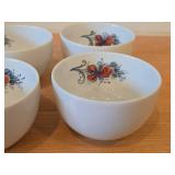 Lot of (4) 4-1/8' Porcelain Bowls by Villeroy & Boch / Floral Design (on inside)