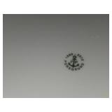 Lot of (4) 11' Porcelain Dinner Plates - Bluebird Butterfly by Porsgrund (Norway)