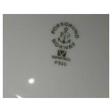 Lot of (2) 9-3/4' Porcelain Round Serving Bowls by Porsgrund (Norway)