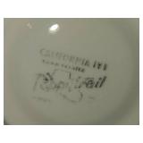 Set of (6) Tea Cups and (4) Saucers - Poppy Trail California Ivy by Metlox